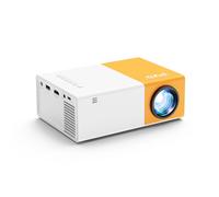Proiettore PVO WiFi Film Portatile, Schermo del Telefono può Essere Specchiato al Proiettore in Modalità Wireless o Tramite Cavo Dati, Compatibile con Phone/Tablet/Laptop/TV Stick/USB (YG300ProMax)