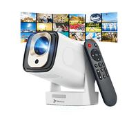 PROIETTORE REAGLE MINI PROIETTORE PORTATILE ROTANTE LED 4K FULL HD ANDROID SMART WIFI