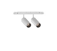 Proiettore Regolaile Dali Ego Alluminio Bianco 2 Luci 24W 3000K Luce Calda