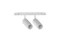 Proiettore Regolaile Ego Alluminio Bianco 2 Luci 24W 3000K Luce Calda 1-10W