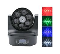 Proiettore rgb faro 6 LED x 15W +Laser testa mobile rotante effetti disco strobo