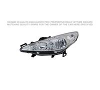 PROIETTORE SINISTRO H1+H7-ELETTRICO-CON MOTORE PER PEUGEOT 207 04/06-05/09