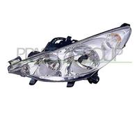 Proiettore Sinistro H1+h7 Elettrico Con Motore Peugeot 207 2006-2009 Sx 620895