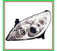 Prasco Proiettore sinistro OP0584904 H1+H7 elettrico cromato con motore per Opel Vectra C/Signum