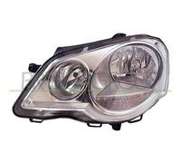 Proiettore Sinistro H1+h7 Elettrico Cromato Per Volkswagen Polo 2005-2009 Sx