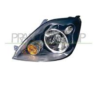 Proiettore Sinistro H4 Elettrico Con Motore Per Ford Fiesta Mk V 2006-2008 Sx