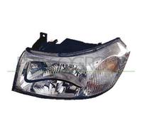 Proiettore Sinistro H4 Elettrico Cromato Per Ford Transit Mk Vi Dal 2000 Al 2006