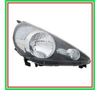 Proiettore Sinistro H4 Elettrico Senza Motore-Nero Mod Stanley Honda Jazz-(Anno