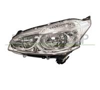 Proiettore Sinistro H7+h7 Elettrico Senza Motore Peugeot 208 2012-2015 Sx