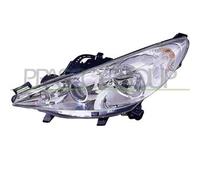 Proiettore Sinistro H7+h7+h1 Elettrico Con Motore Per Peugeot 207 2006-2009 Sx