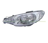 Proiettore Sinistro H7+h7+h7 Elettrico Senza Motore Per Peugeot 206 1998-2009 Sx