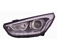 PROIETTORE SINISTRO LED HIR PY21 CON PARABOLA NERA CON LUCE DIURNA LED CON PREDI