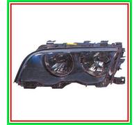 Proiettore Sinistro Mod H7-H7 Elettrico-Nero-Con Motore 2 Porte Bmw Serie 3-E46-