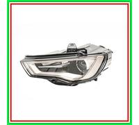 Proiettore Sinistro Xenon D3S-Led Elettrico-Con Motore-Nero Audi A3 4 Porte-Cabr