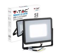 Proiettore Slim LED 50W, Chip Samsung, Nero Luce Naturale 4000K