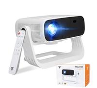 Proiettore smart 2025 con TV Android con WiFi 6 e Bluetooth 5 - Wielio integrato 1000 + app 240 Ansi per camera da letto portatile mini proiettore per film supporto 4K/1080P, chiave e zoom auto