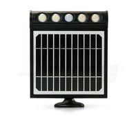 PROIETTORE SOLARE CON SENSORE PIR LED 8W RICARICABILE BIANCO NATURALE HELIOS