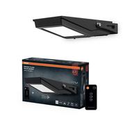 OSRAM ENDURA FLOOD Solar Sensor proiettore LED solare, 10W, sensore integrato, luce bianca fredda, telecomando, lunga durata della batteria fino a quattro ore a piena luminosità, protezione IP65