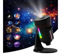Proiettore Star Galaxy aggiornato, stile telescopio planetario, nebulosa rotante a 360°, proiezione più nitida e ampia e luce notturna in 7 colori con timer, per camera da letto/soggiorno, decorazione