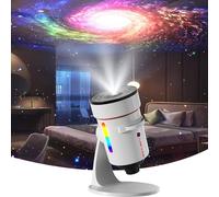 Proiettore Star Galaxy aggiornato, stile telescopio planetario, nebulosa rotante a 360°, proiezione più nitida e ampia e luce notturna in 7 colori con timer, per camera da letto/soggiorno, decorazione