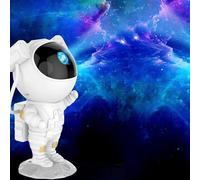 PROIETTORE STELLATO A LED ASTRONAUTA CON NEBULOSA STELLE LASER LUCE NOTTURNA