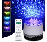 Proiettore Stelle Lampade Ocean Wave Lampada LED Luci notturne Bluetooth Proiettore d'atmosfera con 21 effetti Aurora Telecomando Altoparlante Per neonati Camera da letto Bambini Soggiorno