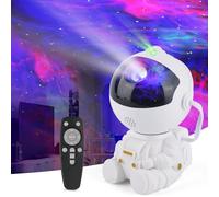 Proiettore Stelle LED Astronauta Cielo Stellato, Lampada Luce Nebulosa 360° Regolabile con Timer e Telecomando, Luce Notturna per Bambini/Adulti/Regalo/Decorazioni