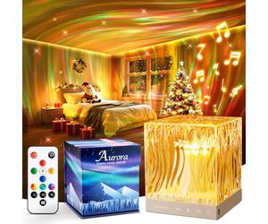 Proiettore Stelle Soffitto, 18 Color Lampada Aurora Boreale, 15 Rumore Bianco Bluetooth Luce Notturna Bambini con Telecomando, proiettore soffitto Rotante Graduale, Led Lampada è un Regalo Speciale