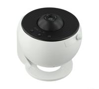 Proiettore Stelle Soffitto 360° Rotante con Telecomando, per lampada Notturna per aurora Boreale e Nebulosa per Camera Bambini Adulti, per oceano Dinamico, 14.5cm(Black and white)