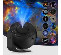 Proiettore Stelle Soffitto,Lampada LED Proiettore Galassia,Luce Notturna Di Cielo Stellato Realistica Con 12 Dischi Di Pellicola,Luna Di Costellazione Di Sistema Solare,Per Decorazione Camera