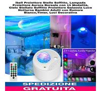 Proiettore Stelle Soffitto, Lampada Proiettore Aurora Boreale con 14 Modalità