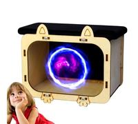 Proiettore TV Cinema - Wooden Cinema Theatre Display stand, orologio per telefono, ologramma per smartphone mobile per l'interazione dei cartoni animati e l'intrattenimento personale