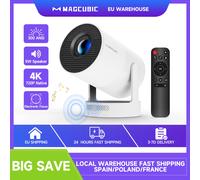 Proiettore ultra portatile Magcubic 4K HY300 con altoparlante Messa a fuoco elettronica 720P 300ANSI Film all'aperto Android11 BT5.4 Campeggio