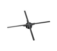 proiettore ventilatore ologramma 3D, Proiettore con logo al neon a LED olografico 3D Display pubblicitario HD montato a parete