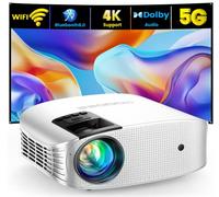 Proiettore - Videoproiettore WiFi Bluetooth 12000L 4P/4D con 1080P Full HD e Dolby Audio, compatibile con TV Stick/HDMI/VGA - GooDee