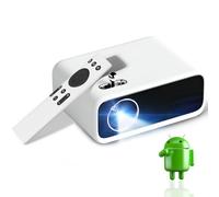 WANBO Mini Pro (Android 9.0) | Proiettore LED portatile | Supporto nativo 720p Full HD 1080P | LTPS LCD | 2900L (250 ANSI) | Schermo grande da 176 pollici | Home Outdoor | WiFi & BT | Netflix, Prime e