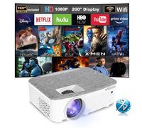 Proiettore Wifi MPBEKING, Mini Bluetooth proiettore 7500 Lumen Supporto 1080P Fu