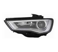 Faro Fanale Anteriore Xenon Led per Audi A3 2012-2016 Destro Parabola Nera