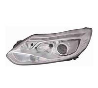 Faro Fanale Anteriore Xenon Led per Ford Focus 2011-2013 Parabola Cromata Destro