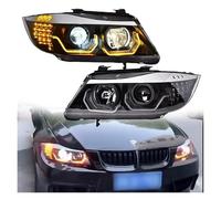 Proiettori Anteriori Per BMW E90 Serie 3 2005-2012 320 Auto Automobili LED DRL Hella 5 Xenon Len Hid H7 Auto 323i 325i Accessori Faro Fari Fanali Anteriori(2005-2008 Halogen)