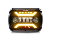 Proiettori Anteriori Per Jeep Per Cherokee Per Offroad Truck Moto 1pc/2pcs 5x7 Pollici Led Fari Quadrati 7x6''Headlamp Hi/Low Indicatori Di Direzione Dot E9 DRL Fari Fanali Anteriori(1pc)