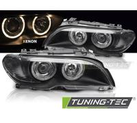 Proiettori Xenon Angel Eyes LED Tuning Tec Per BMW 3 E46 Coupe Cabrio 03-06 Sch