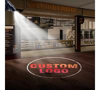 Proiezione Gobo con logo personalizzato Luci pubblicitarie impermeabili statiche rotanti per esterni Proiettore Gobo a LED per negozio aziendale