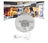 Proiezione Olografica 3D Ventilatore olografico 3D - 48 LED, controllo WiFi e APP, altoparlante integrato, display pubblicitario con scheda di memoria