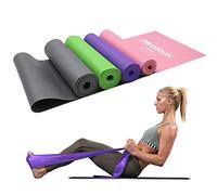 PROIRON Bande Elastiche Fitness 2M, Fascia Elastica Esercizi con 4 Livelli di Resistenza per uomo e donna, Banda Elastica per pilates, yoga, stretching, allenamento (Viola)