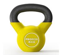 PROIRON Kettlebell in Ghisa 4 kg, Rivestimento in Neoprene, Vari Colori per Esercizi e Allenamenti a Casa e in Palestra