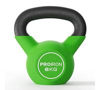PROIRON Kettlebell in Ghisa 6 kg, Rivestimento in Neoprene, Vari Colori per Esercizi e Allenamenti a Casa e in Palestra