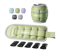 PROIRON Pesi per Caviglie Regolabili, Pesi caviglie 2,5 kg (1 Paio), Cavigliere Palestra，Dotato di strisce riflettenti，Pesetti Caviglia Pelle PU per Fitness