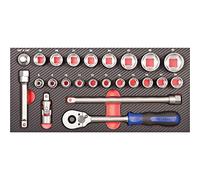 Projahn, 1/2", Set di attrezzi su pannello 24 pz. 5999-131