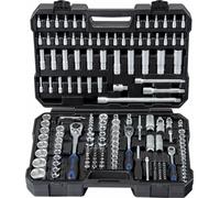 Projahn 1/4 3/8 1/2 Componenti Chiavi Meccaniche 182 Pz. 3 Ferri Valigetta